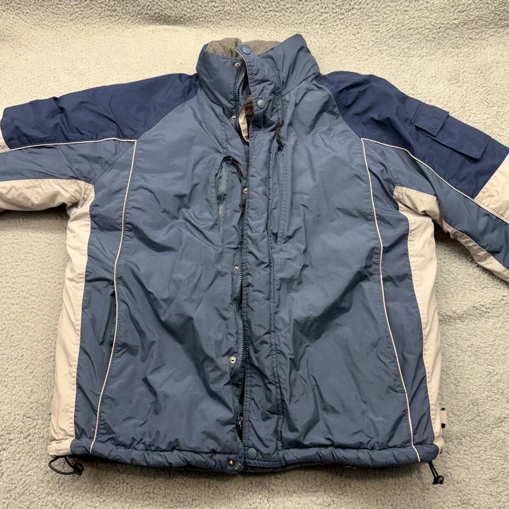 Lift Ticket Toma Mens Large Blue Colorblock P.U. Coated Insulated Ski Jacket